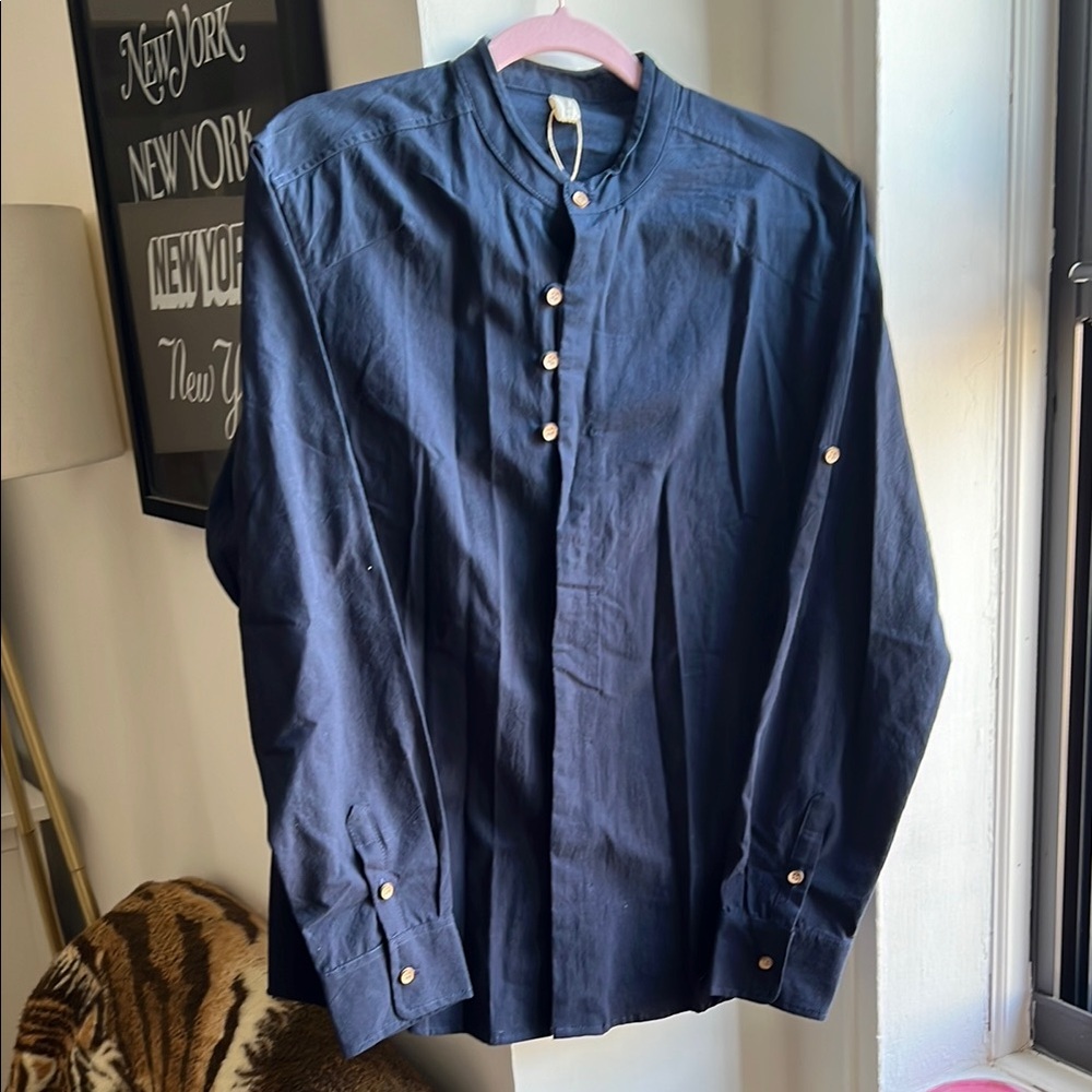 ***NWOT*** Caominmayi Men's Blue‎ Shirt